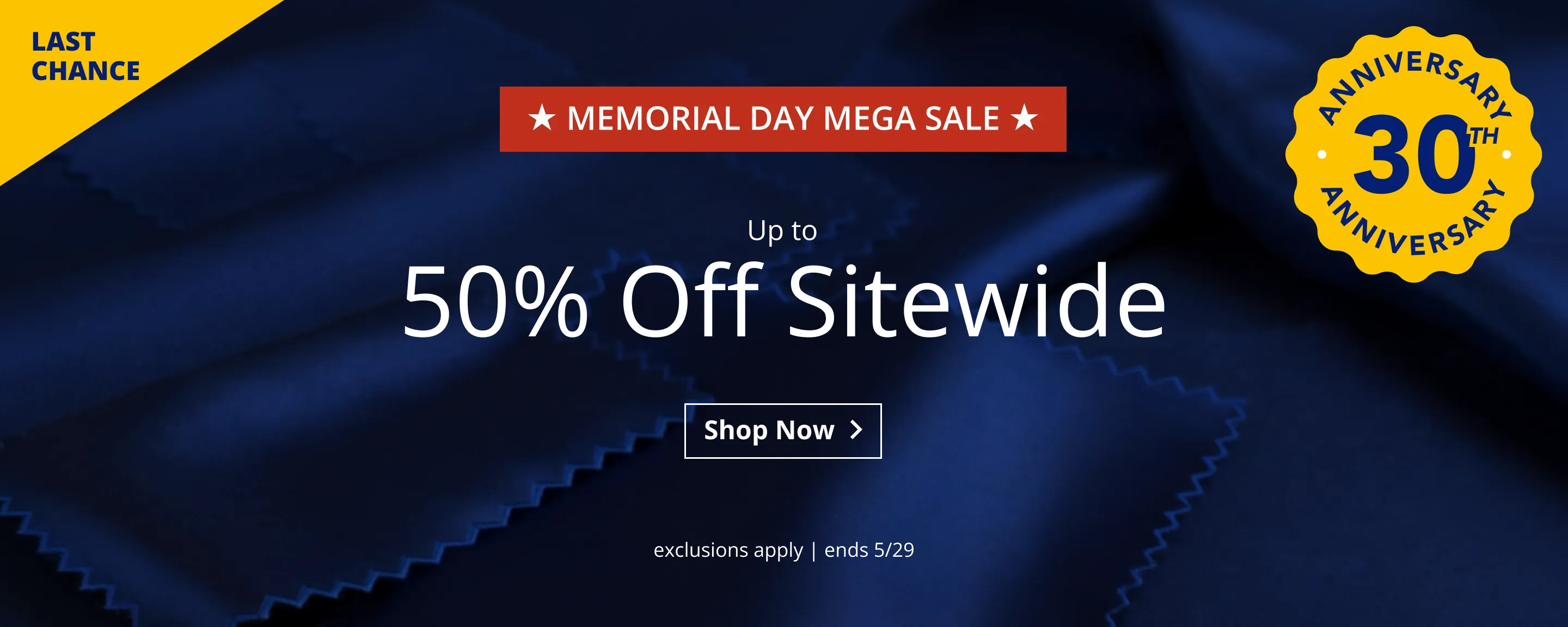 Up to 50% Off Sitewide