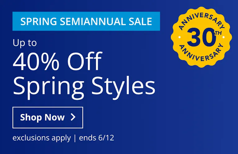 Up to 40% Off Spring Styles