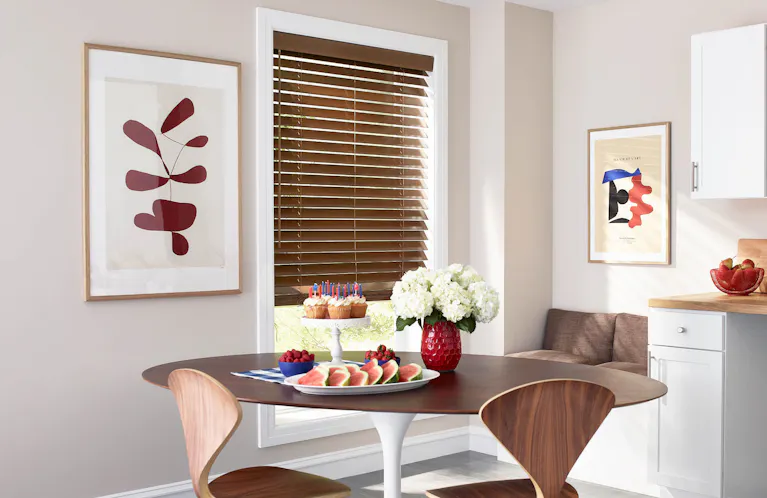 Blinds on window