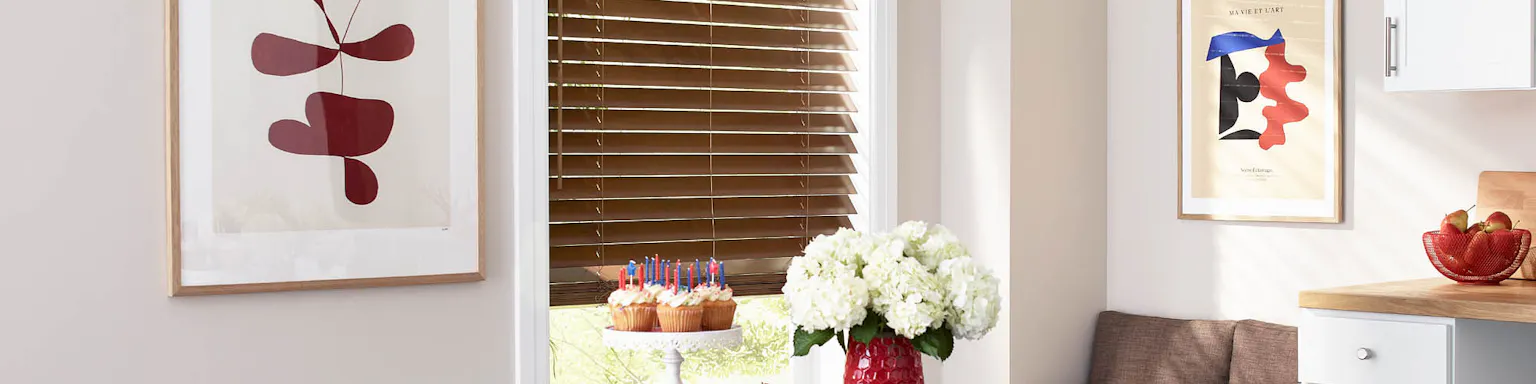 Blinds on window