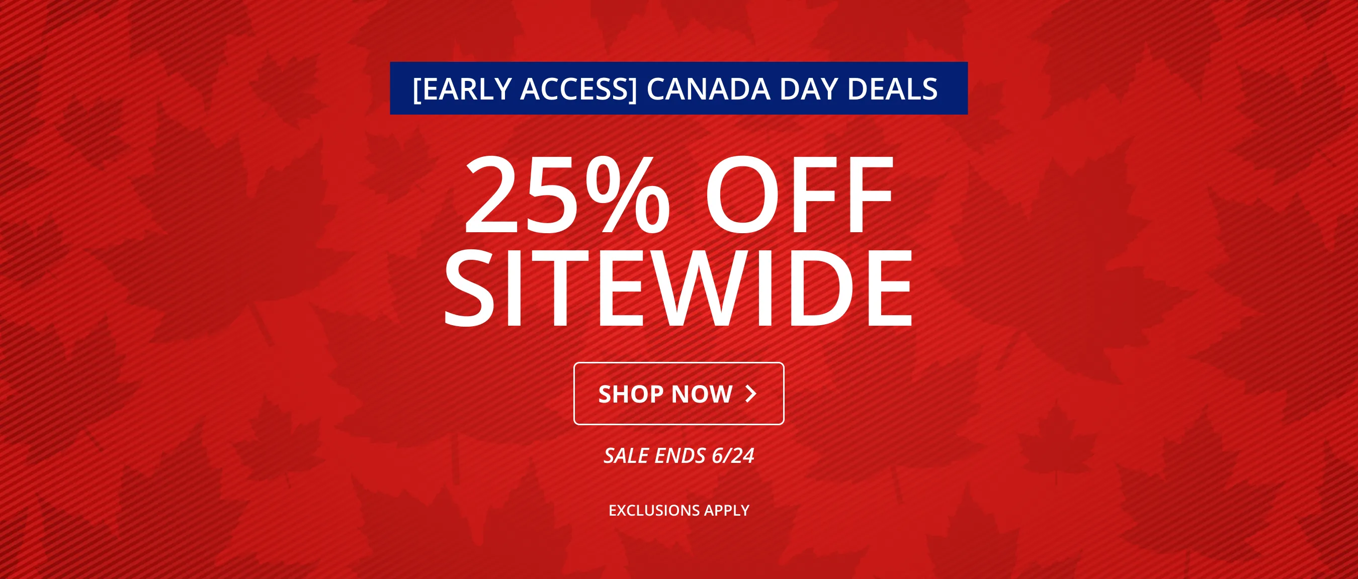 25% OFF SITEWIDE 