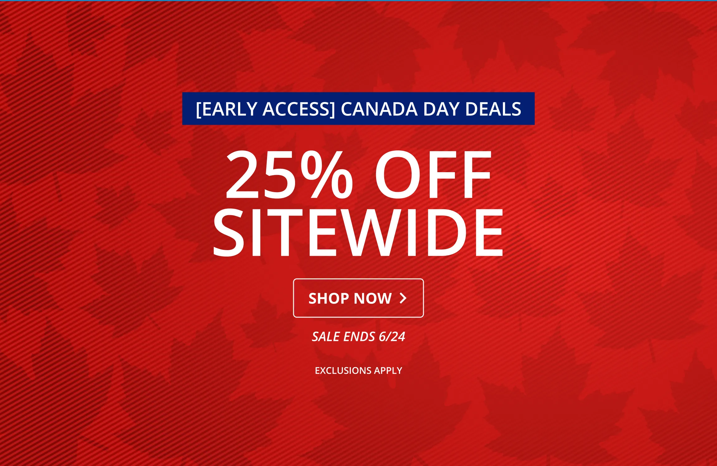 25% OFF SITEWIDE 