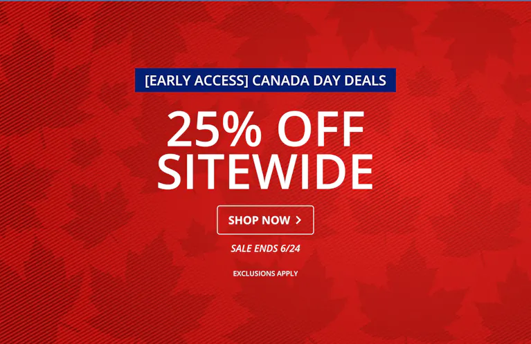 25% OFF SITEWIDE