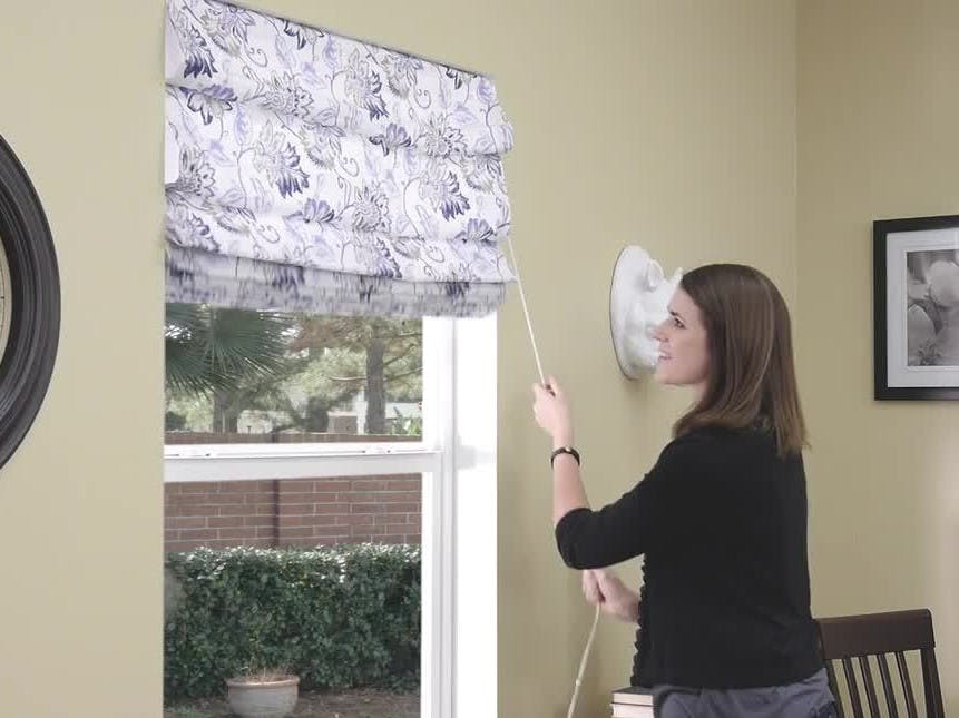 Roman Shades with Hobbled Folds