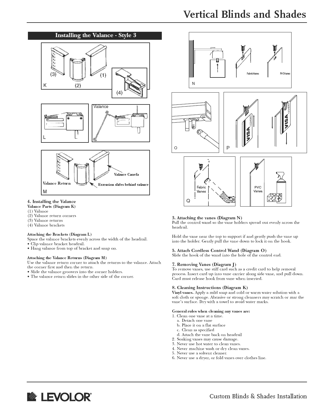 Levolor Vertical Blinds And Shades Installation Instructions | Blinds.com