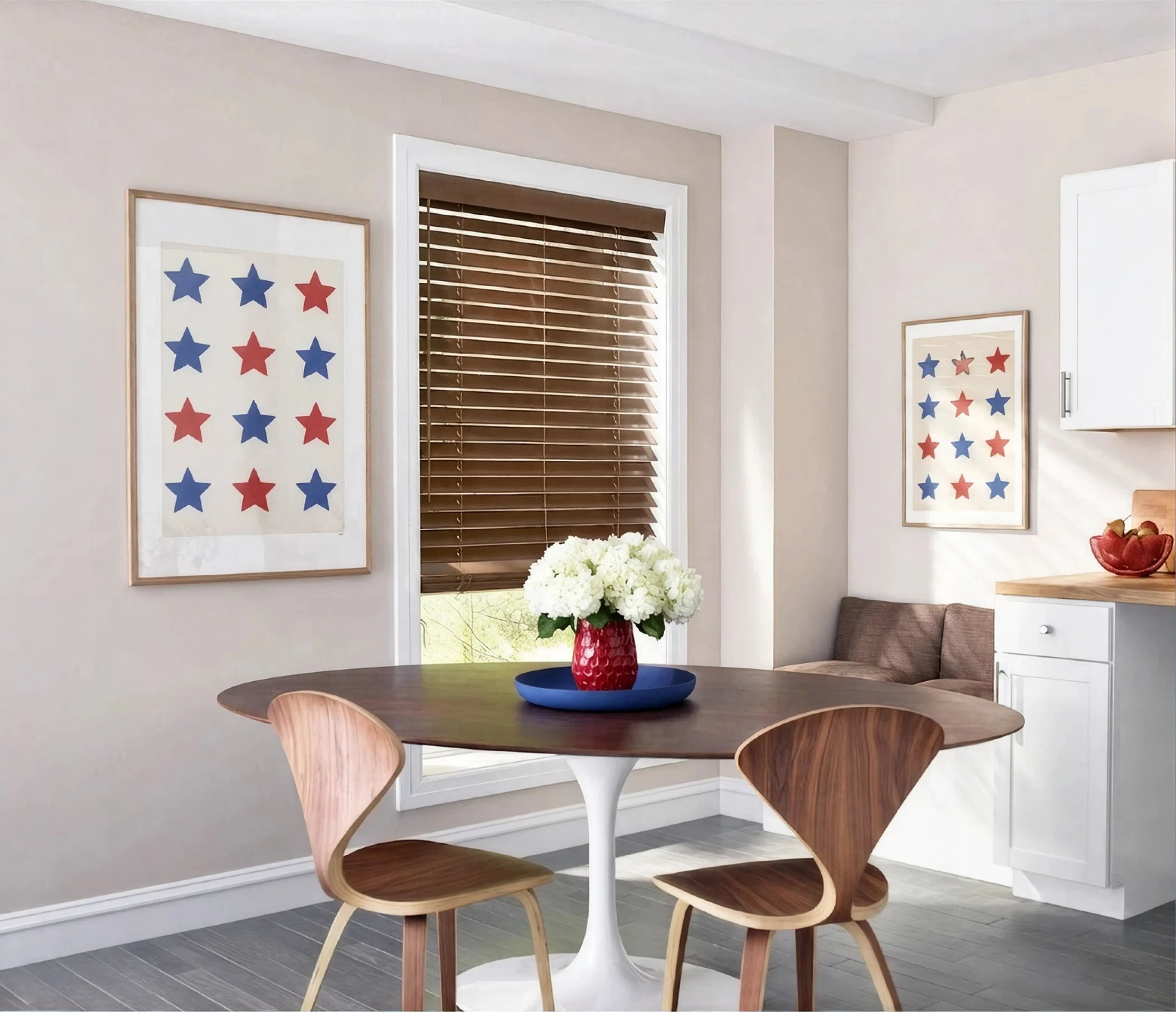 Shutter wood blinds