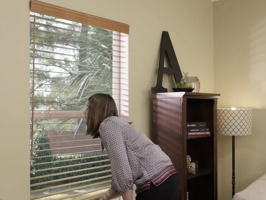 Cordless Option for Wood and Faux Wood Blinds