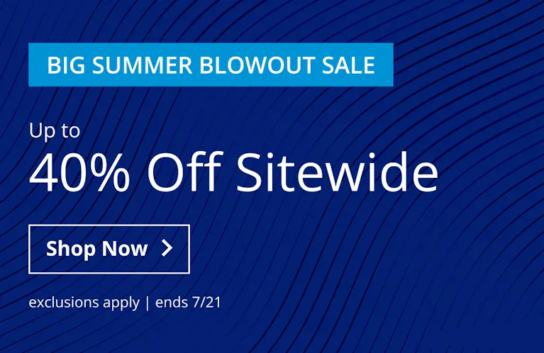 Up to 40% Off Sitewide