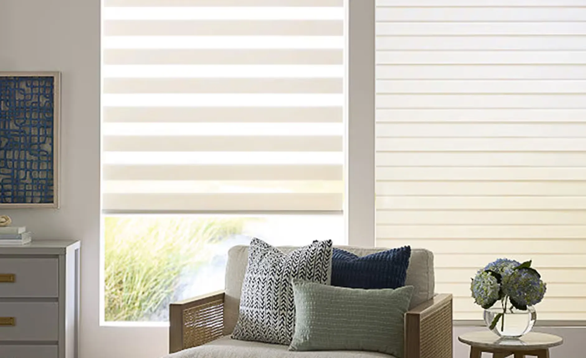 Roman Shades on Windows