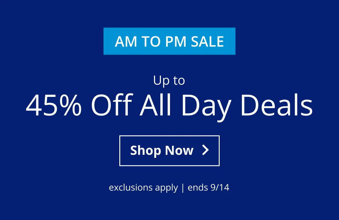 Up to 45% Off All Day Deals