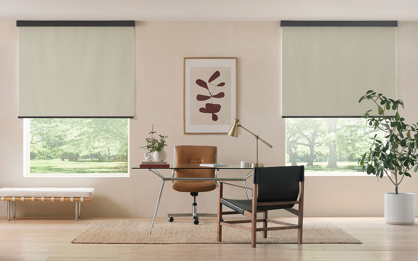 Blackout shades on windows