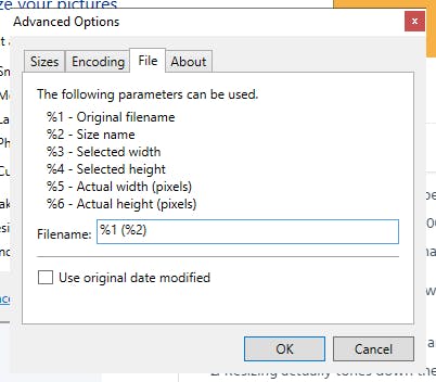 Image Resizer file renaming Image Resizer file renaming