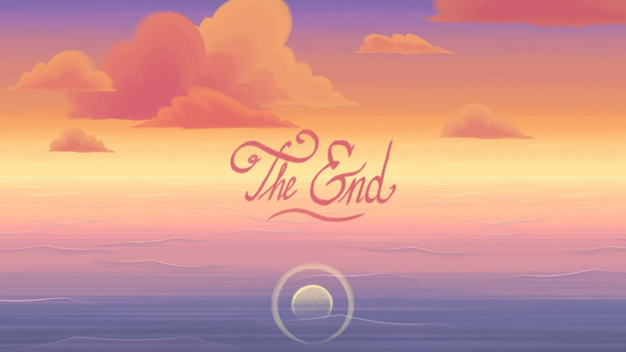 Old Man's Journey the ending text. The end. Old Man's Journey the ending text. The end.