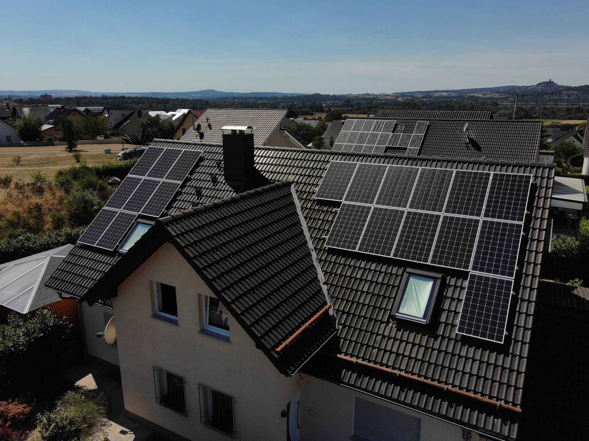 Solaranlage auf Hausdach