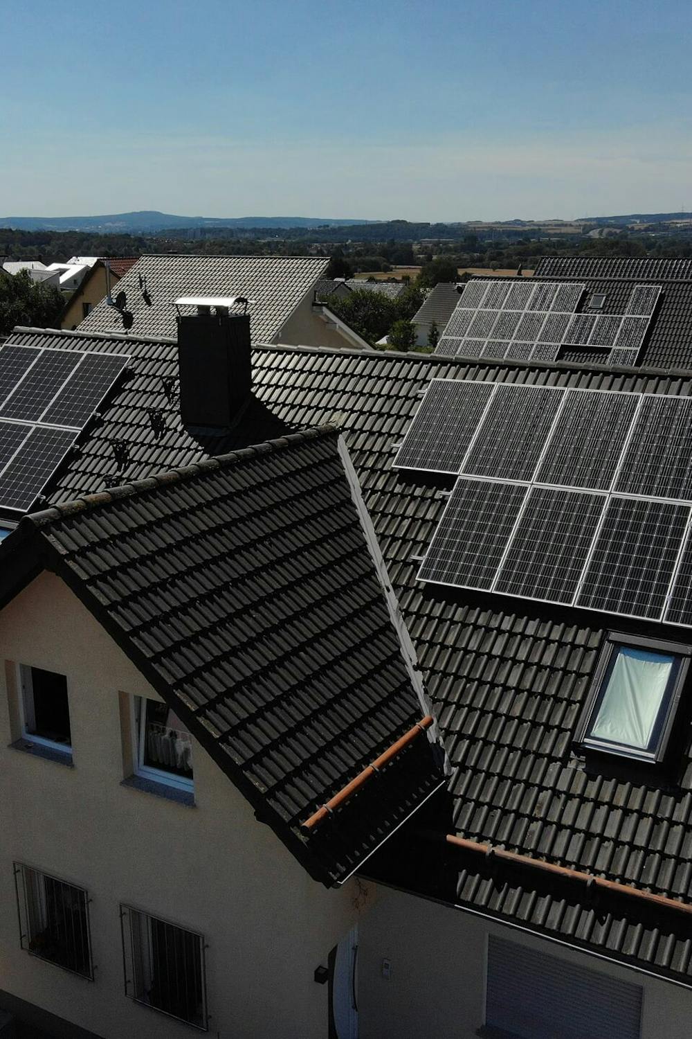 Solaranlage auf Hausdach