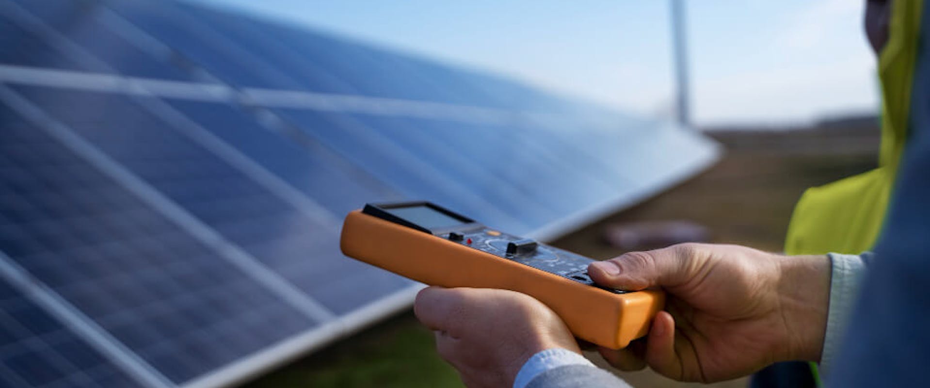 Messung einer Solaranlagen-Fläche