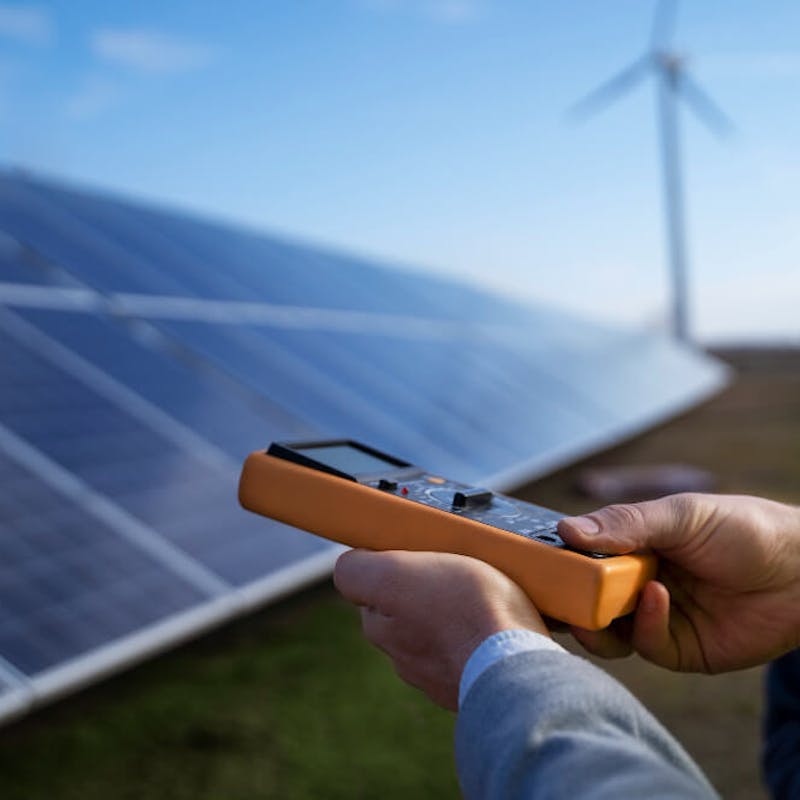 Messung einer Solaranlagen-Fläche