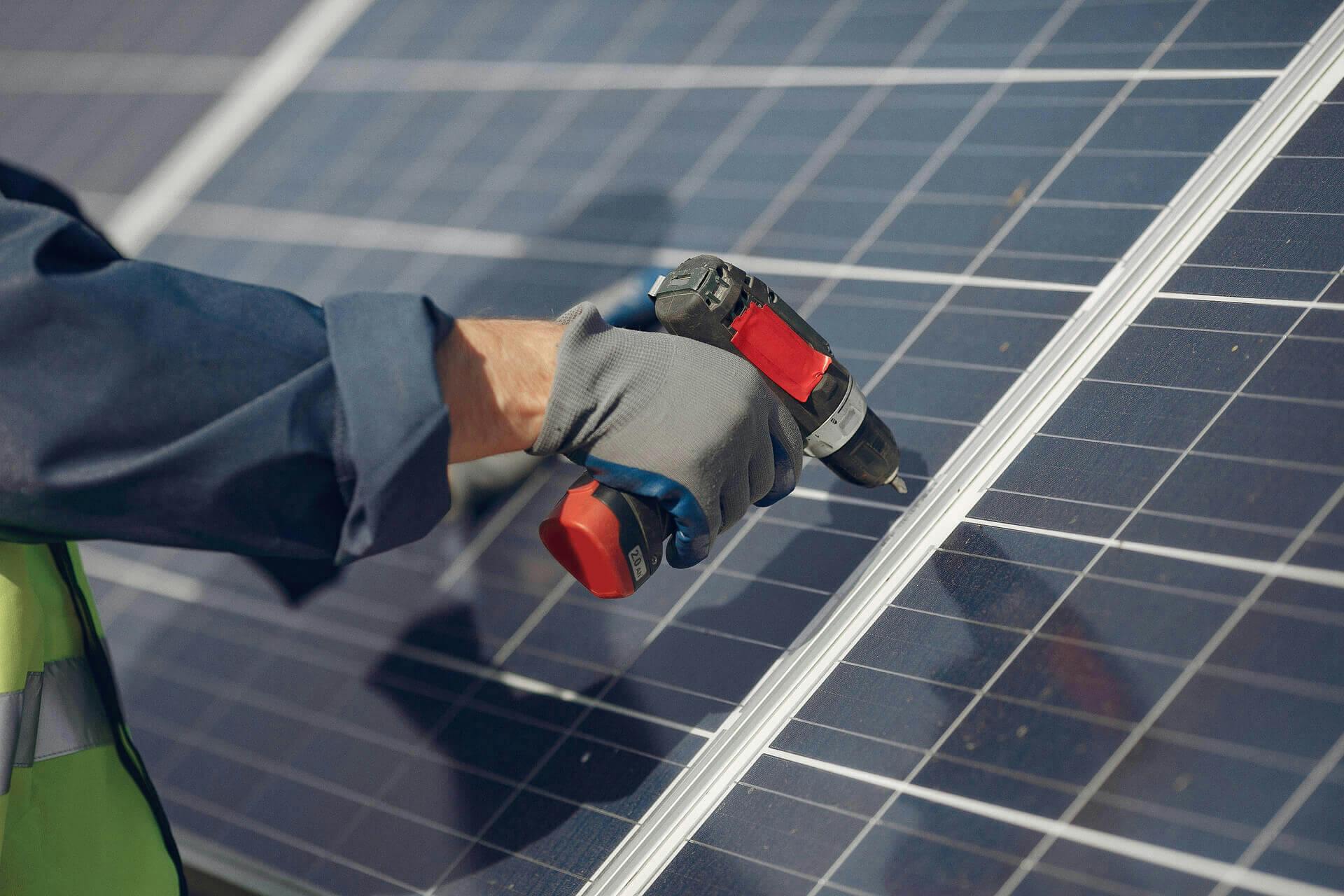 Installation einer Solaranlage