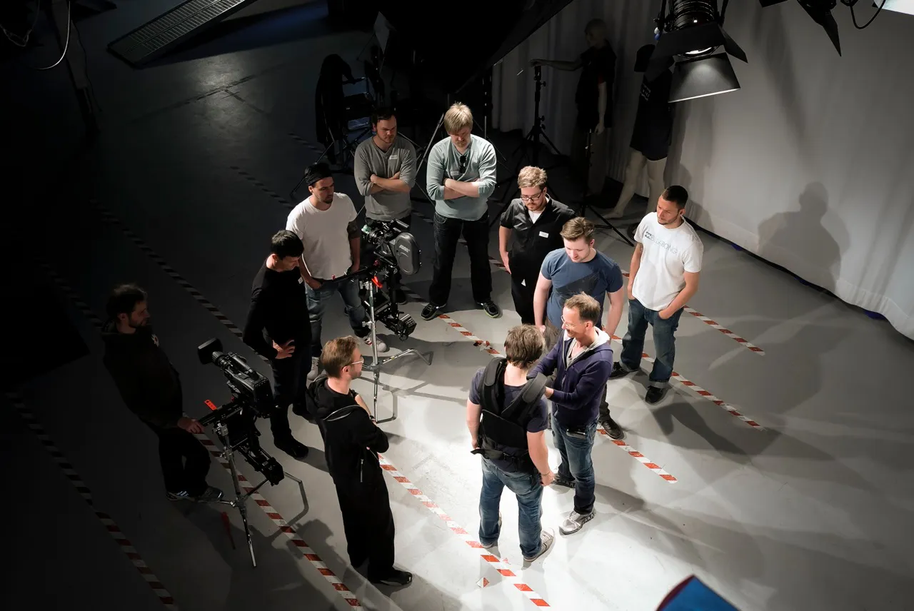 A Steadicam operator at a workshop in 2012. Photo: Christian R. F. Schaller, CC BY 3.0, via Wikimedia Commons.