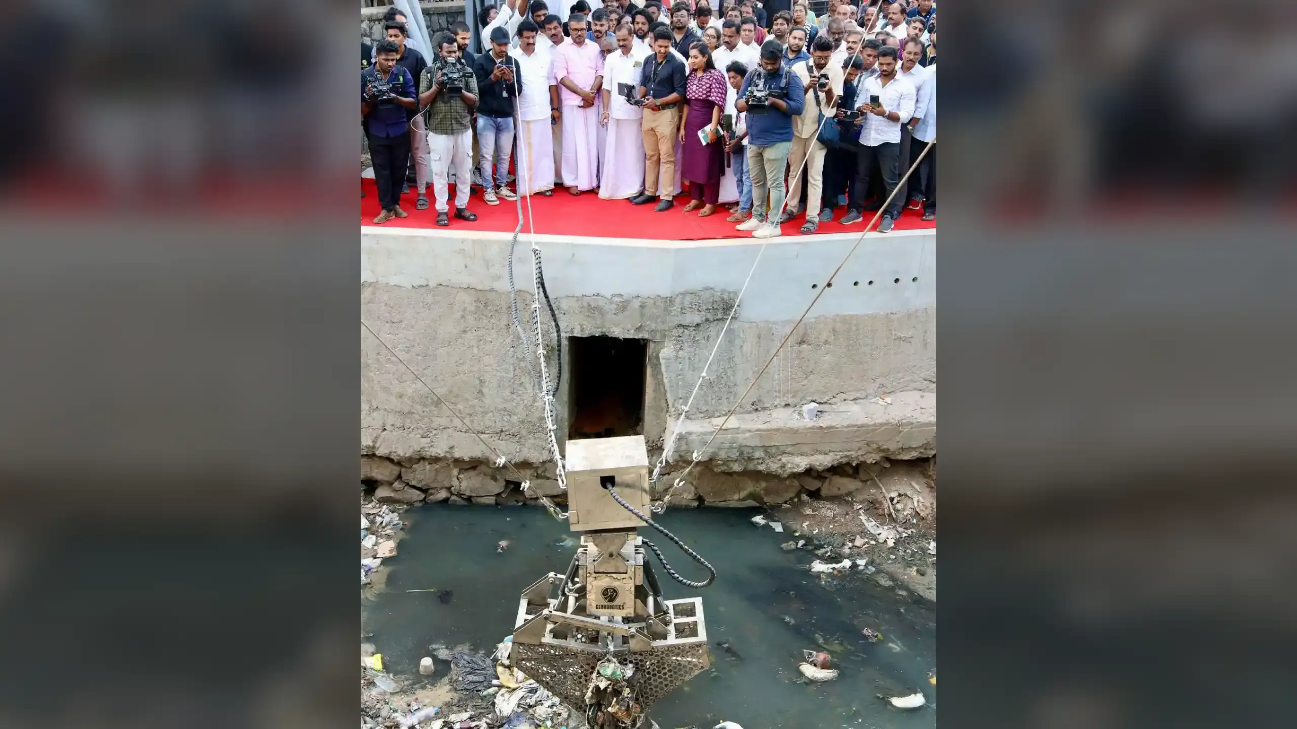 G-Spider, AI-equipped canal cleaning system, launched in Thiruvananthapuram