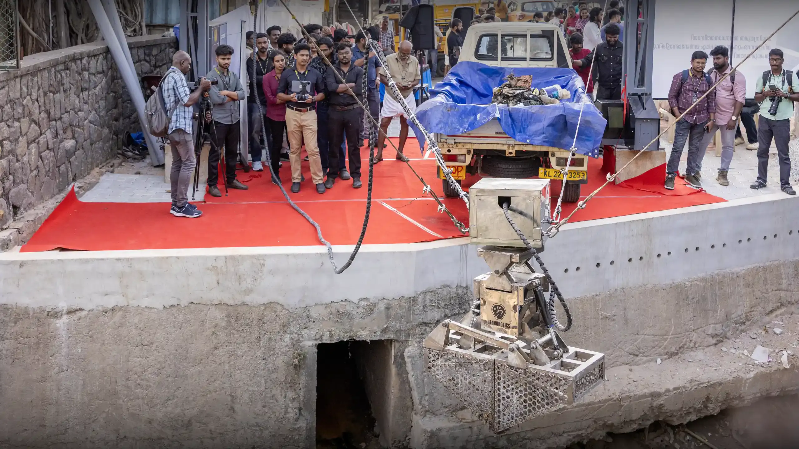AI-based G-Spider to remove waste from Amayizhanjan canal