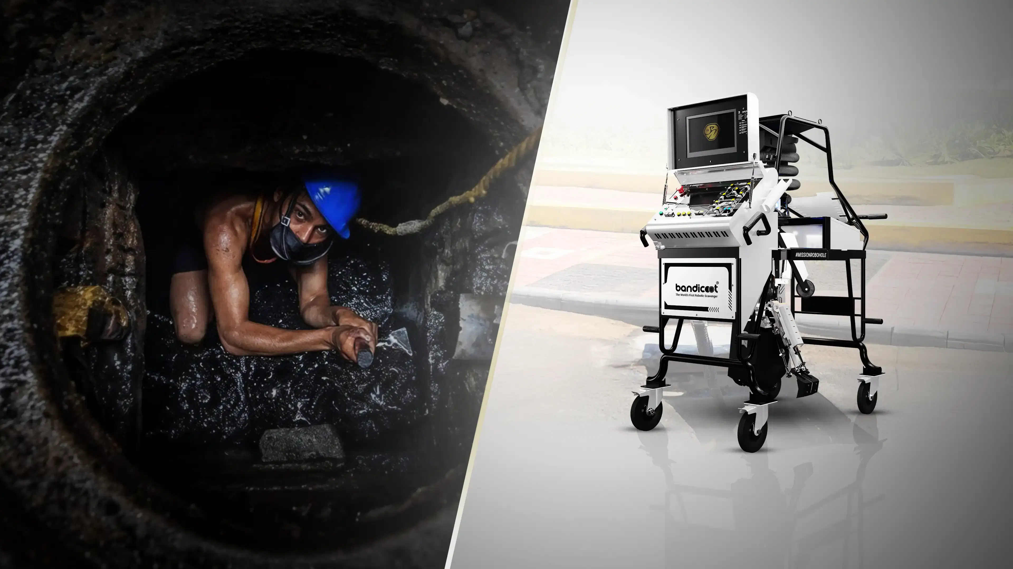 Manhole cleaning - manual vs robotic systems