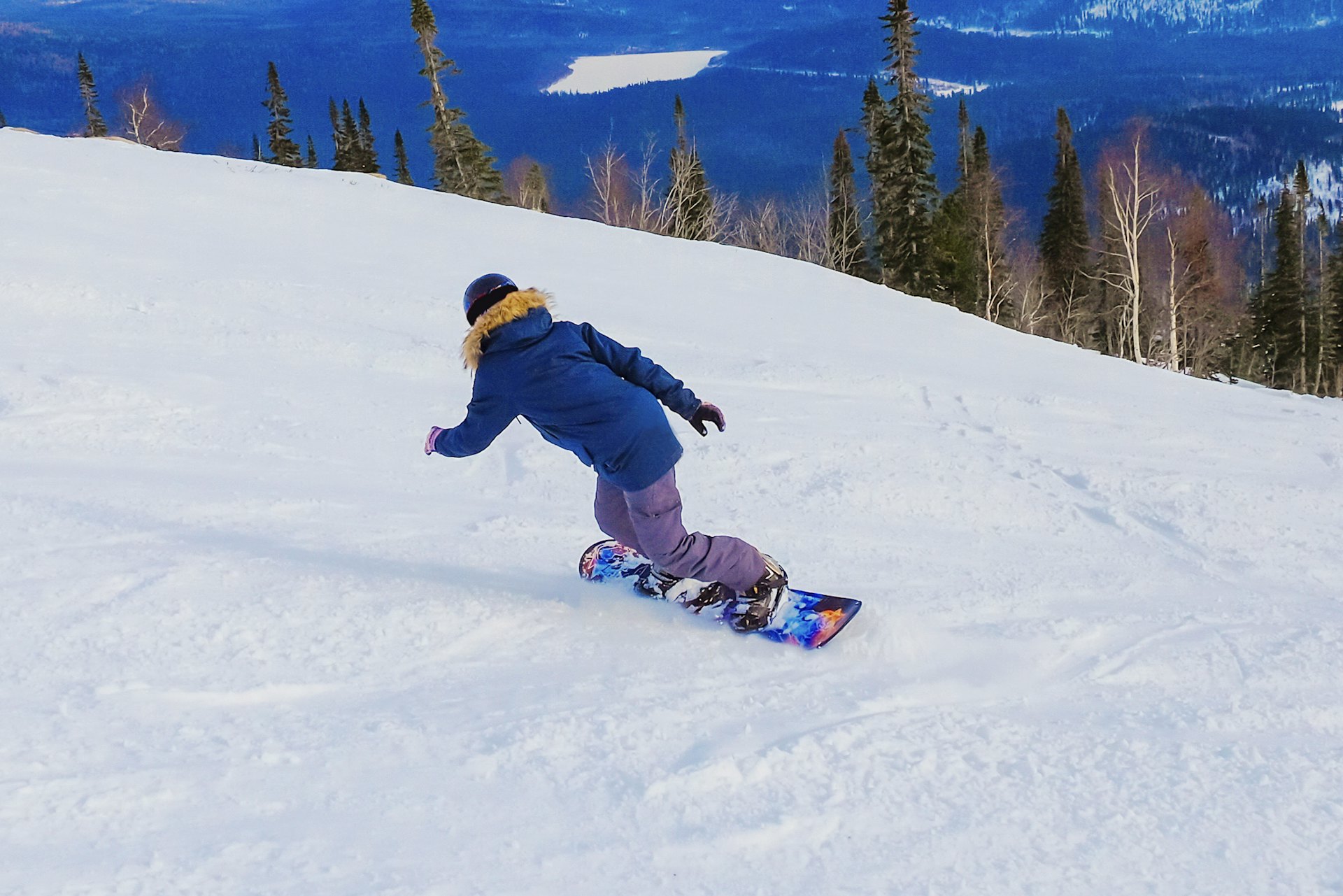 snowboarding in vail