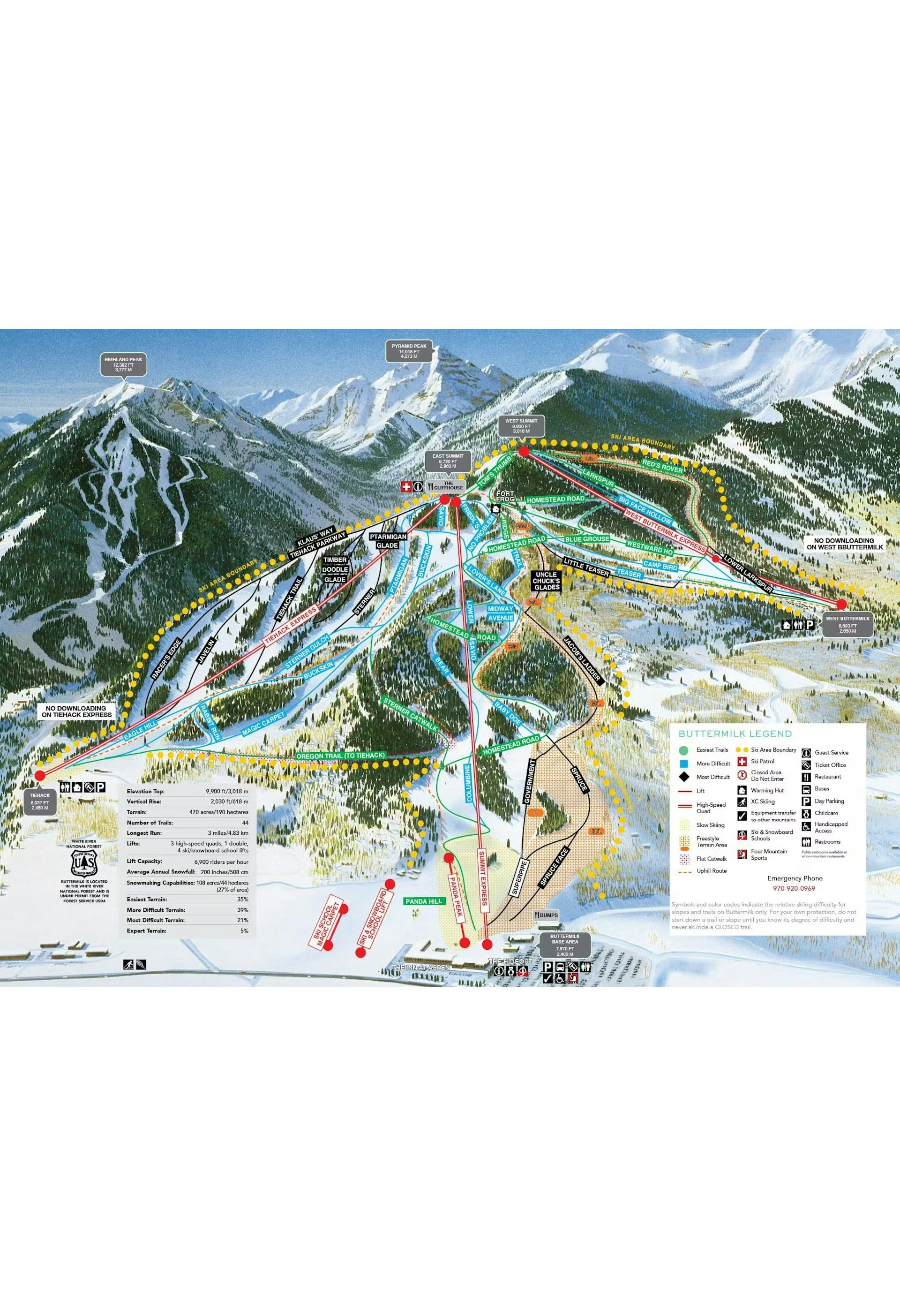 Buttermilk Trail Map