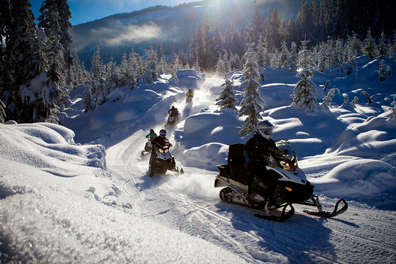 Snowmobiling