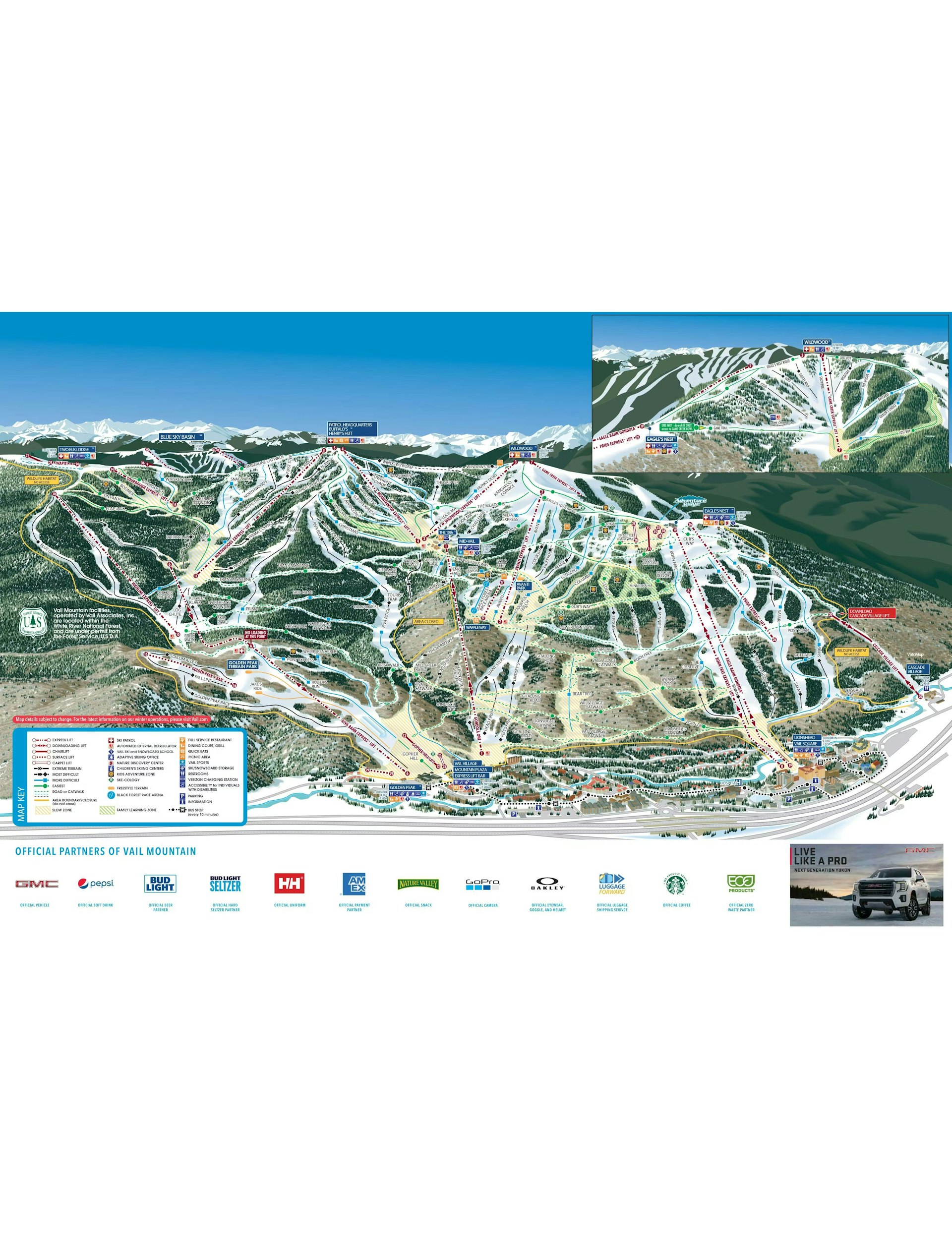 Vail Resort Trail Map
