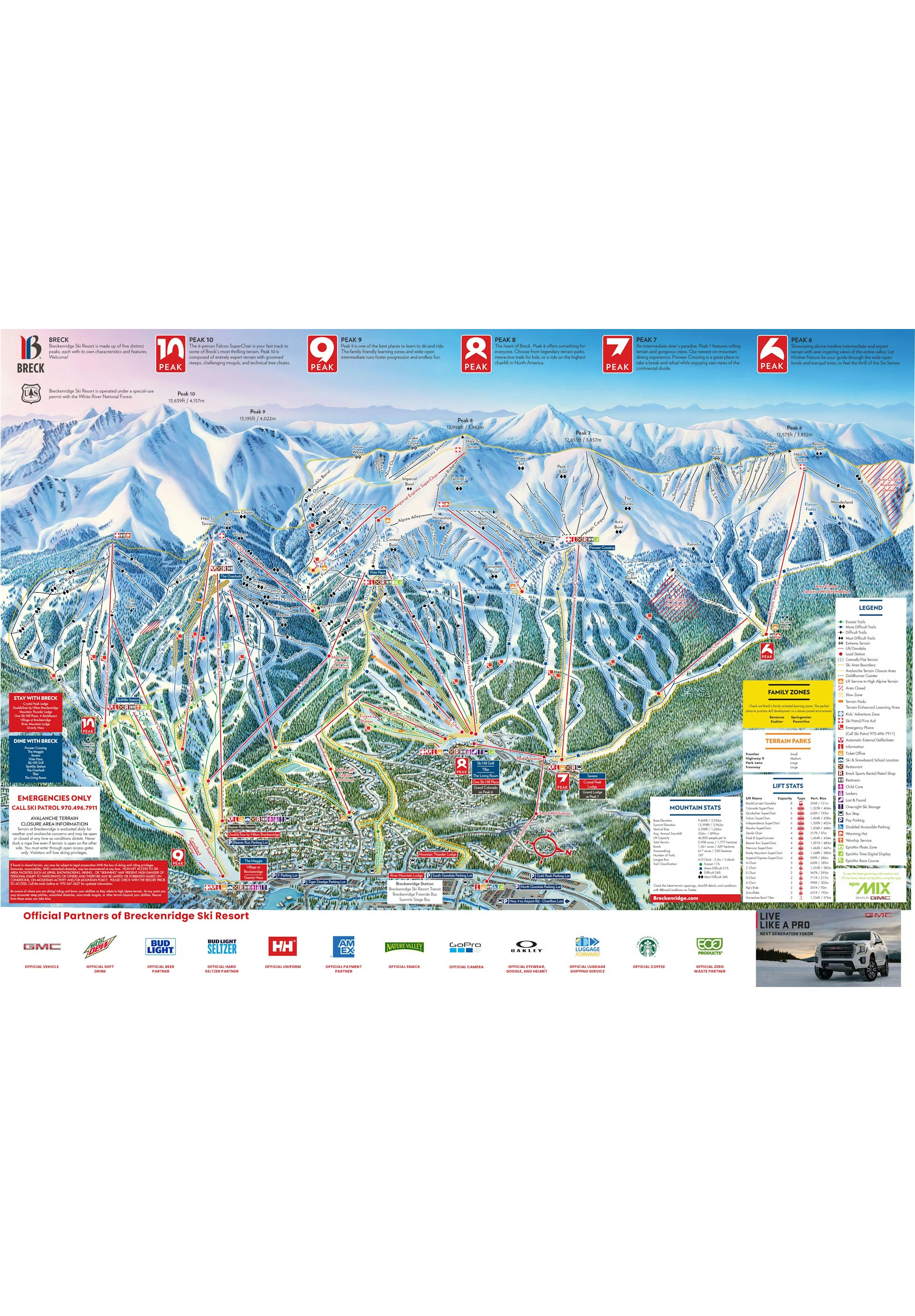 Breckenridge Resort Trail Map