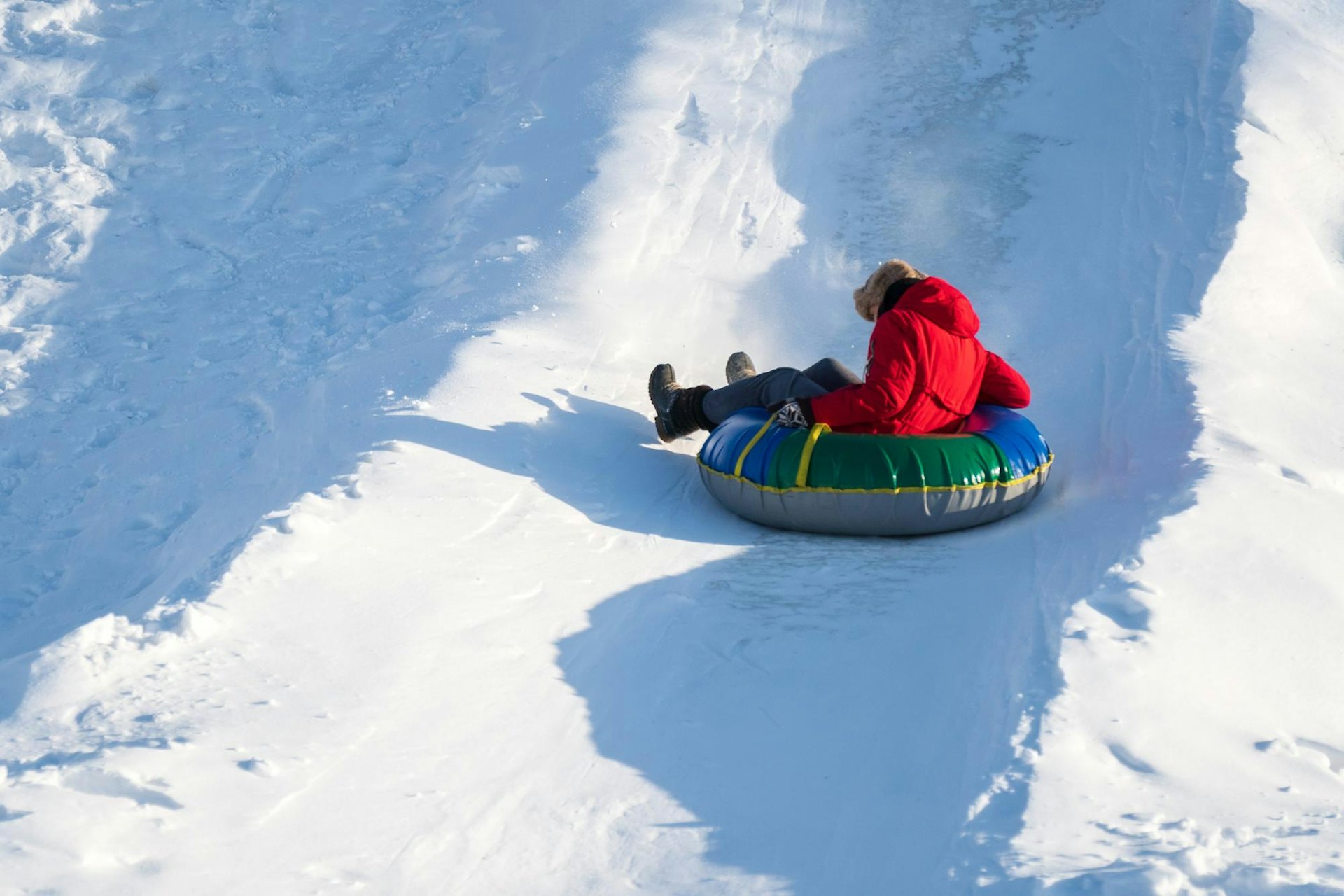 High angle view of boat in sea