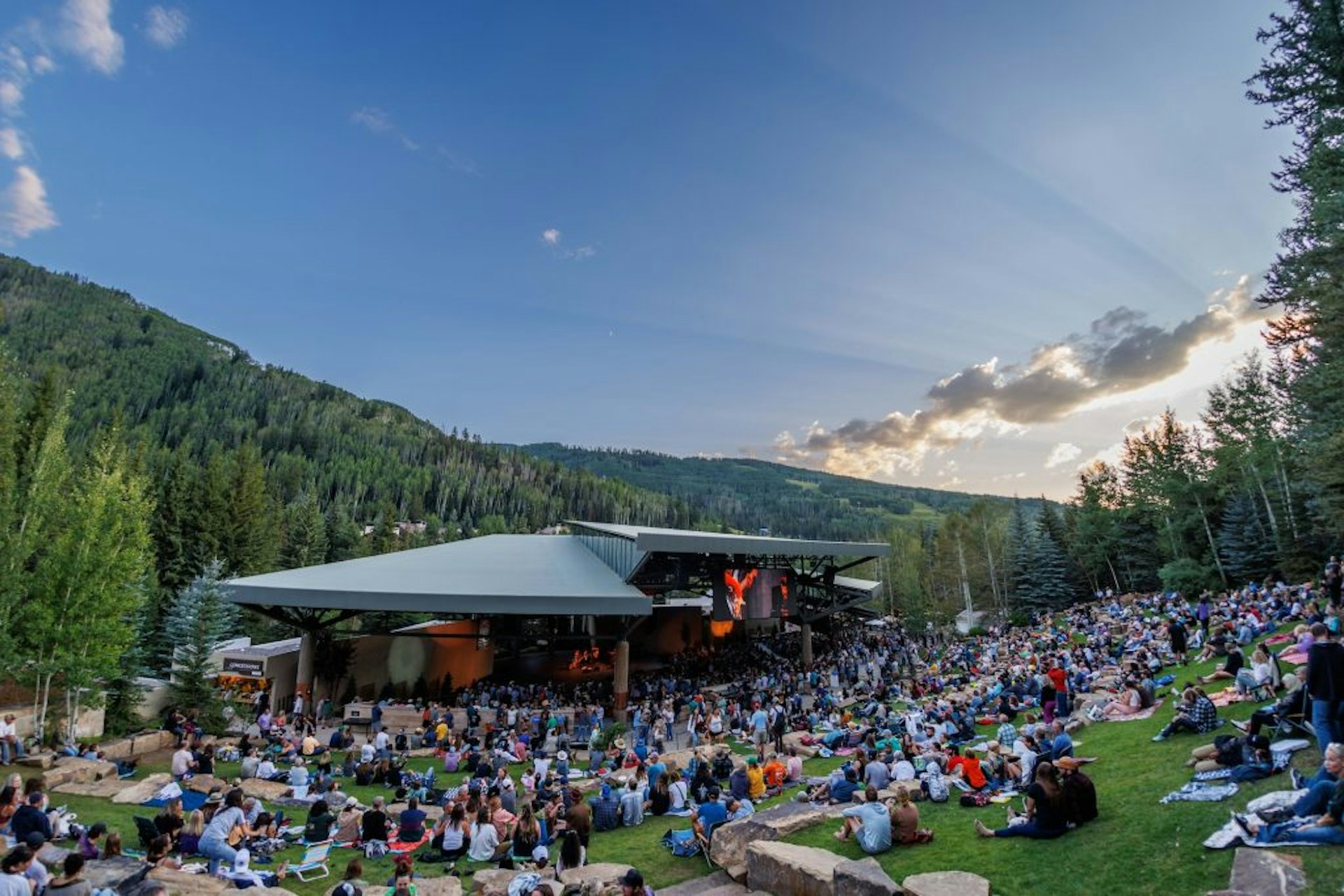 Hot summer nights music festival in Vail