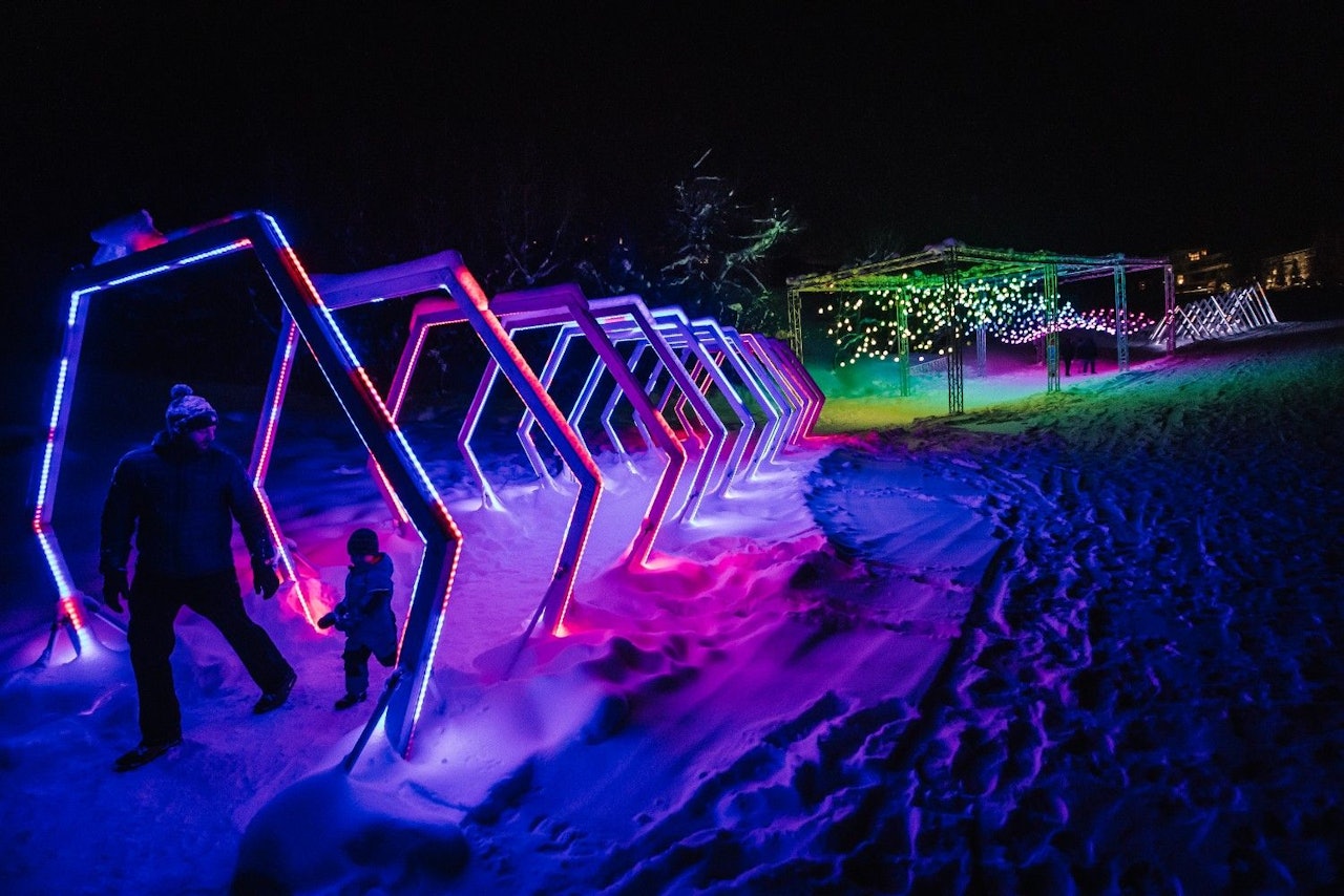 Nightlife at Snowmass in Colorado, USA.