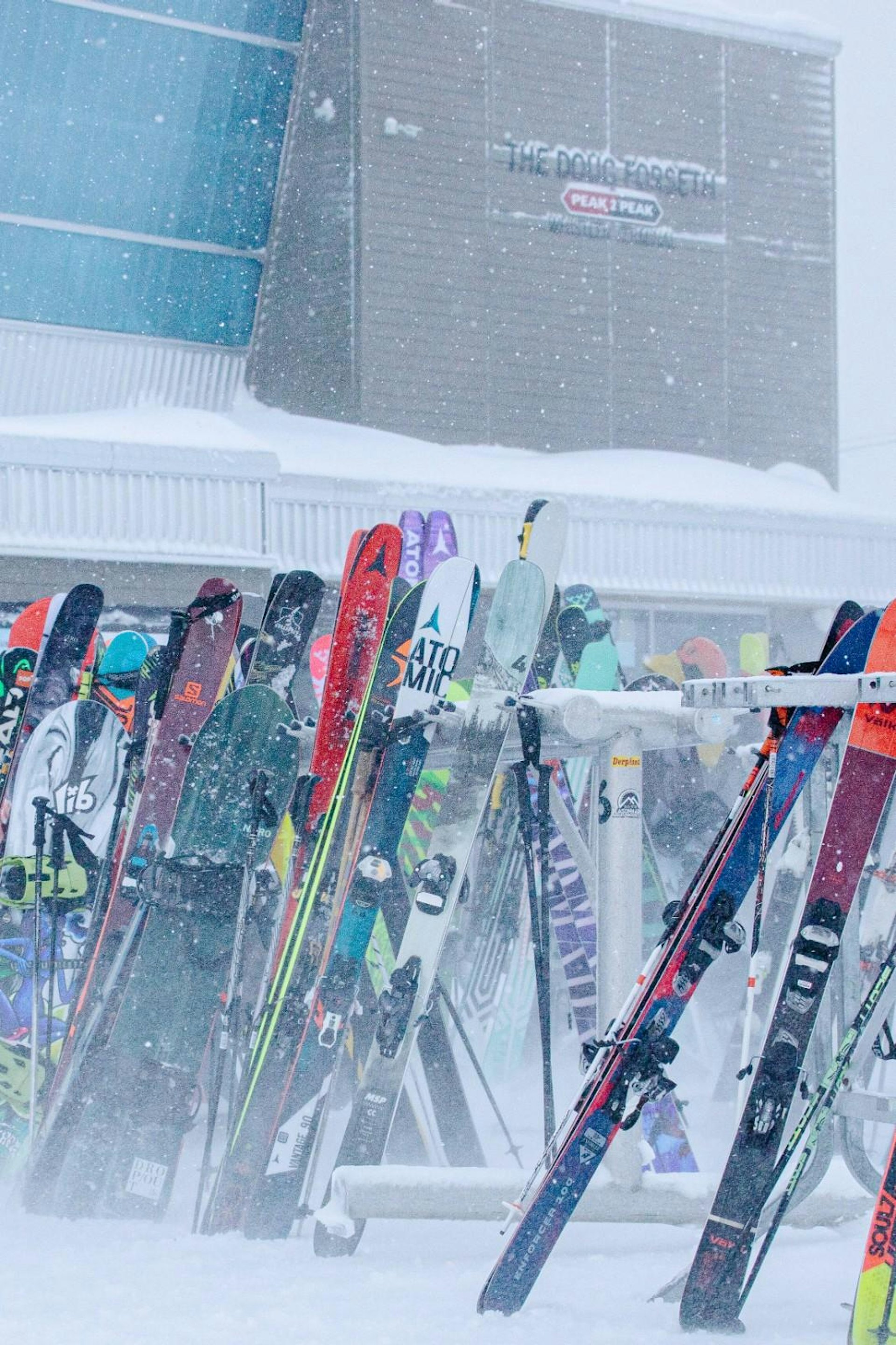 Ski rental at Whistler Blackcomb in British Columbia, USA.