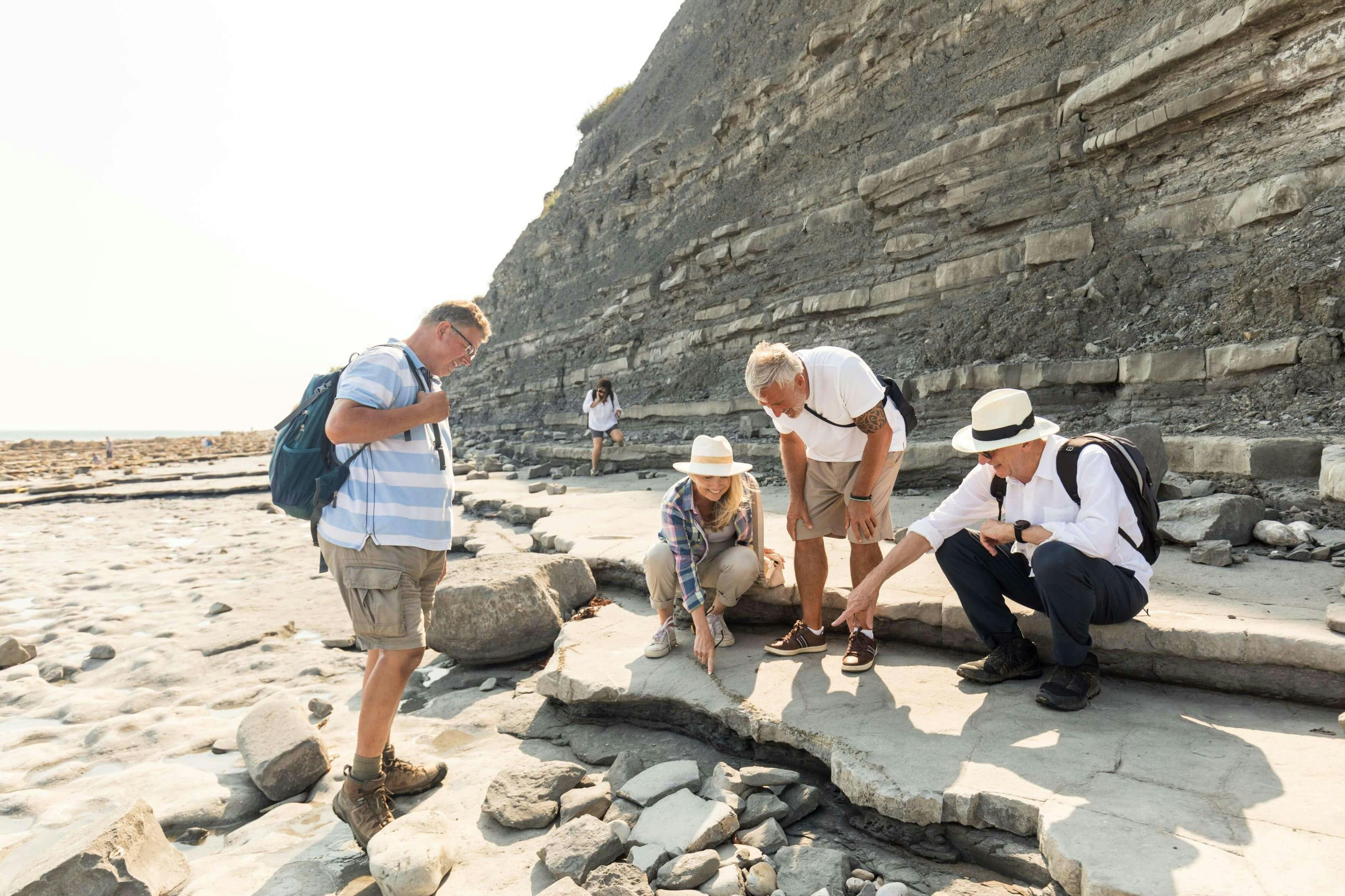 Lyme Regis fossil hunting