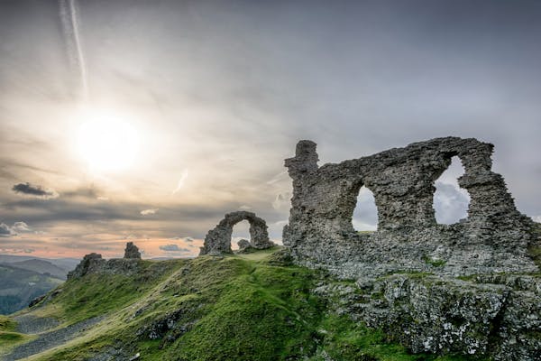Castell Dinas Bran, Llangollen, Denbighshire, Wales