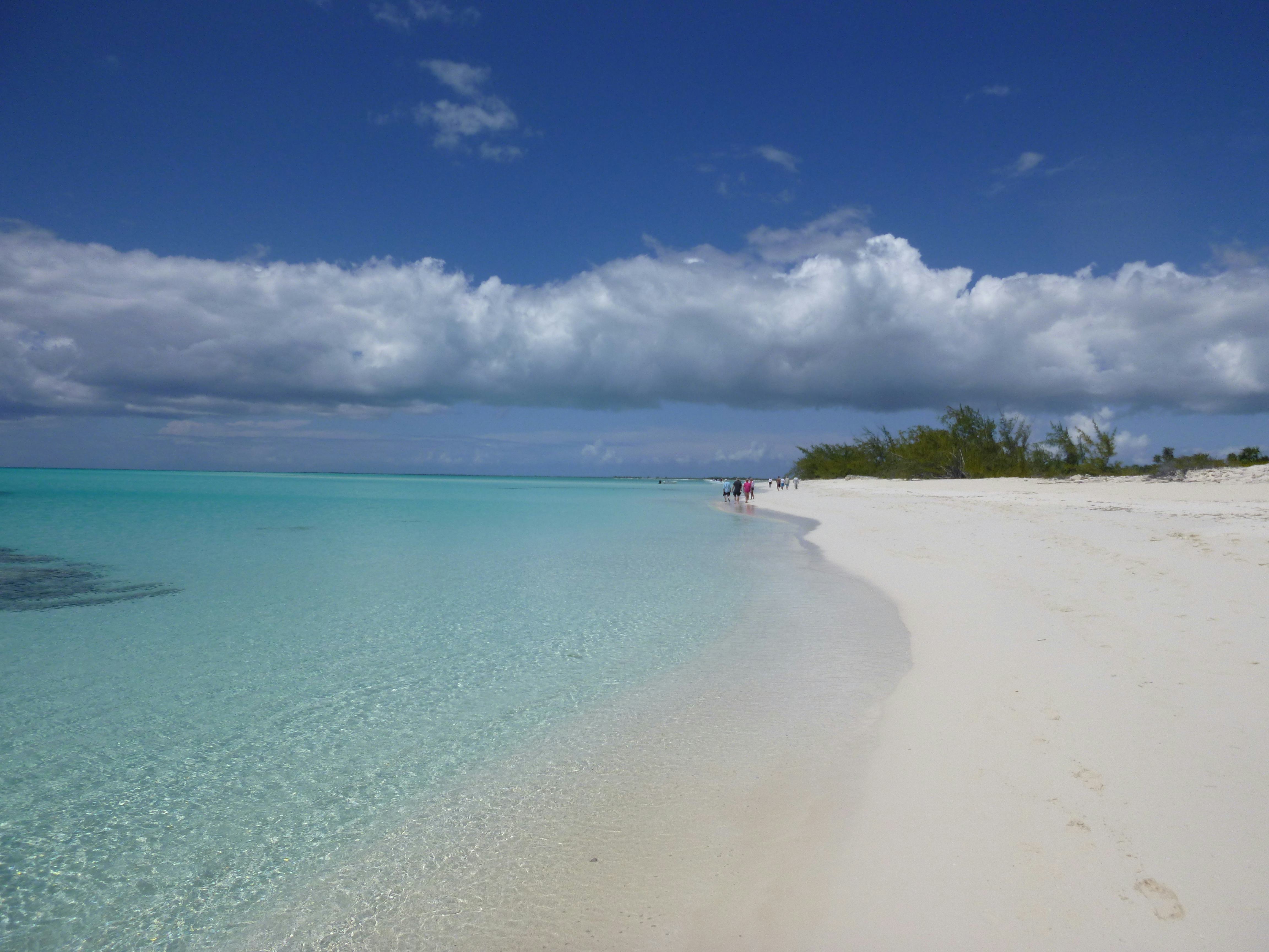 Carbonate beach, Crooked Island, Bahamas