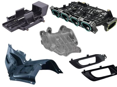 Automobile injection moulding