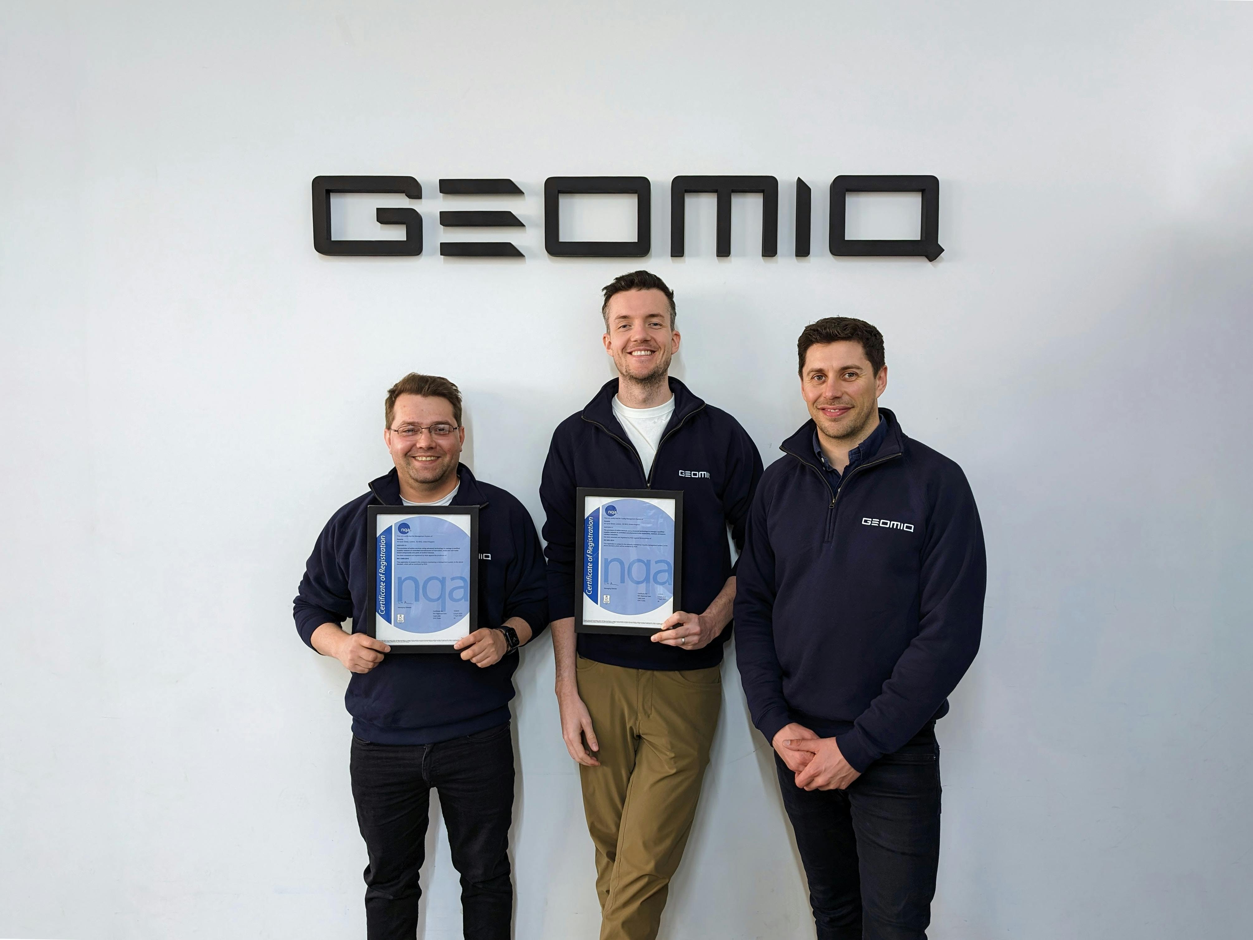 Geomiq Team With ISO Certification