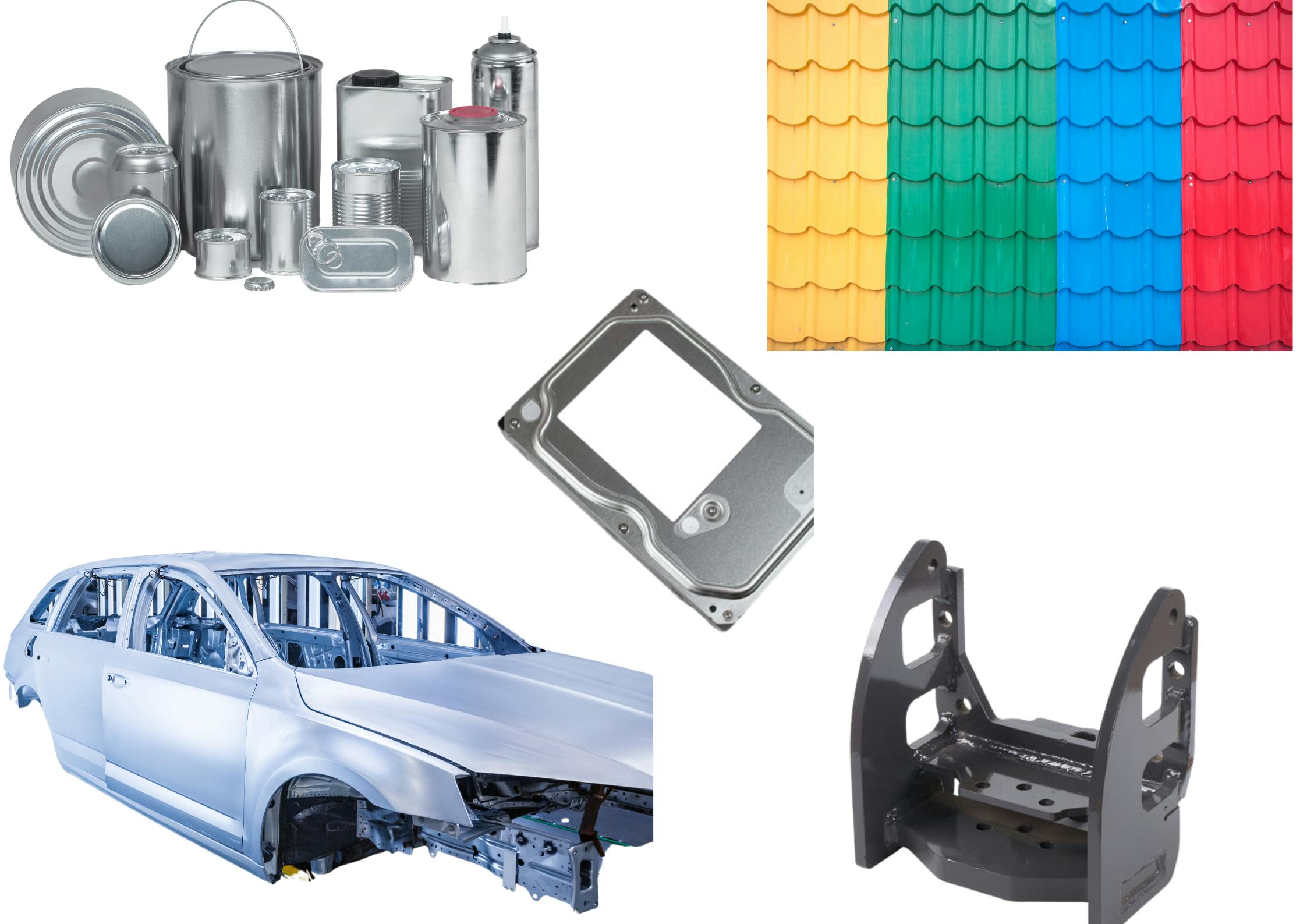 collection of sheet metal parts