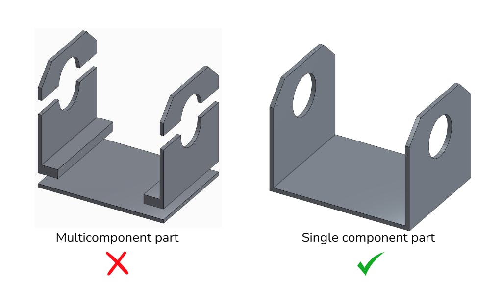 Reduce Sheet Metal Fabrication Costs: Minimise part count