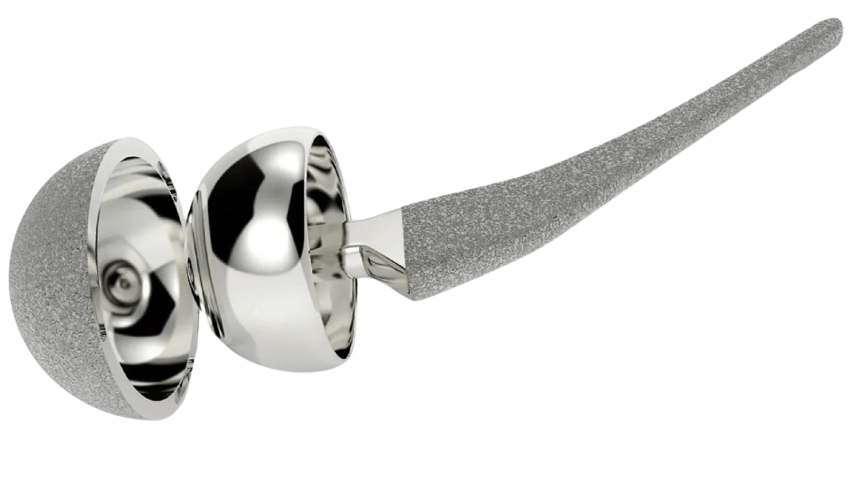 Artificial hip prosthetic with CNC machined components