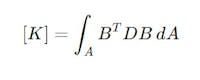 Element stiffness formula