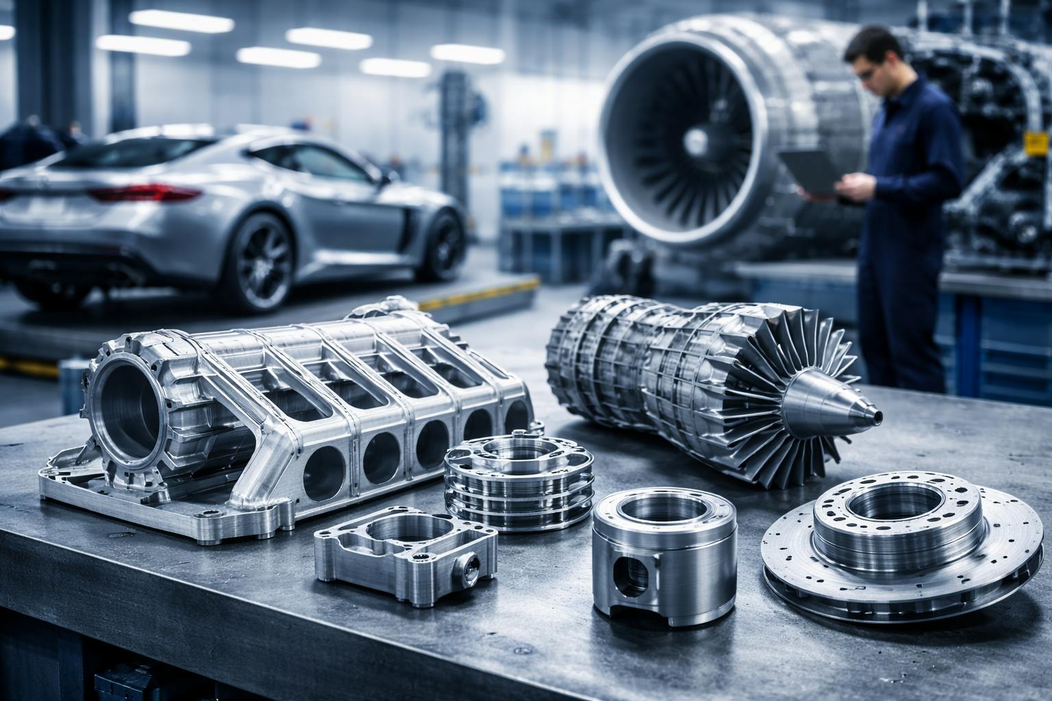 Automotive and aerospace parts