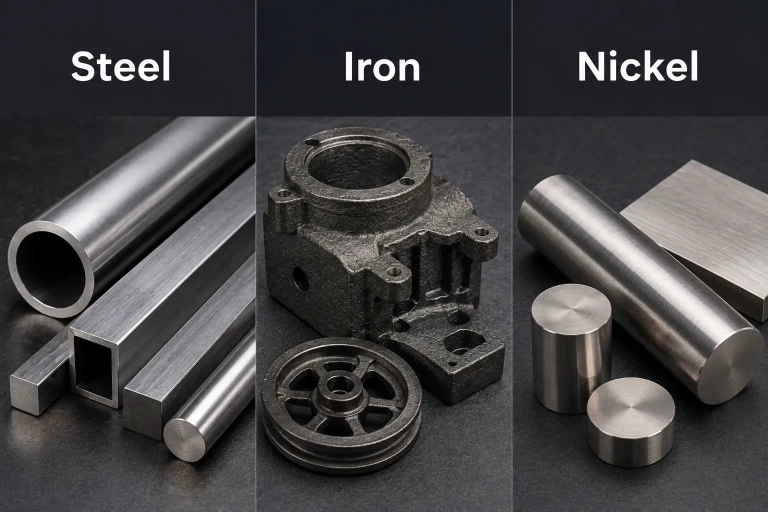 steel nickel iron in CNC Machining