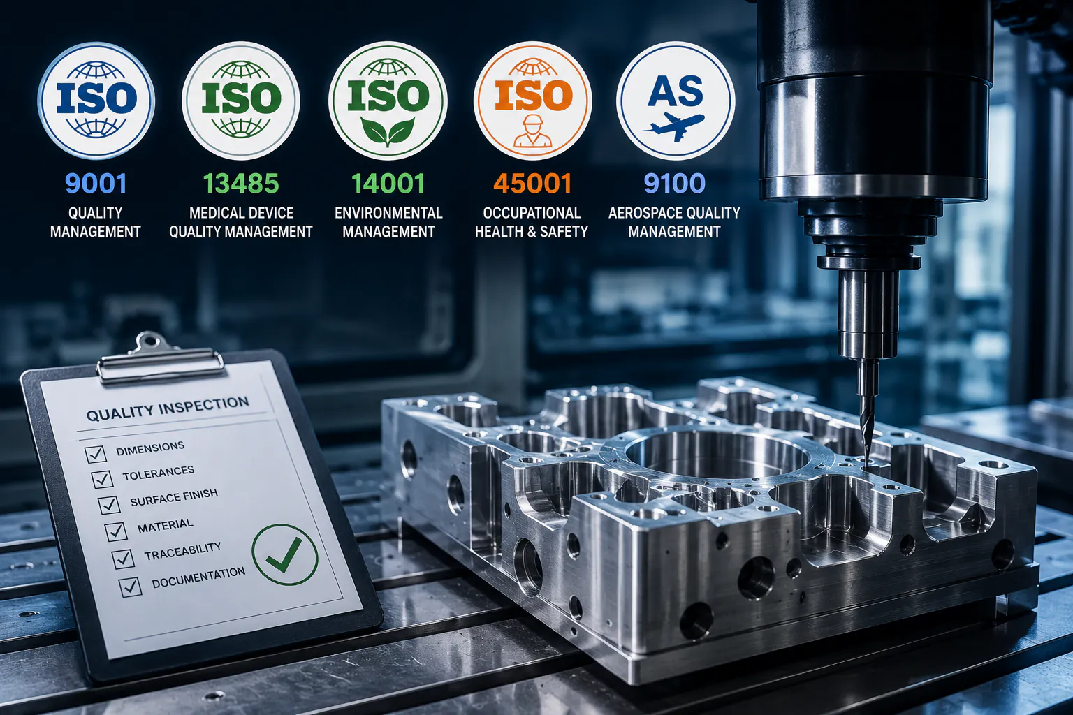 ISO certifications in CNC
