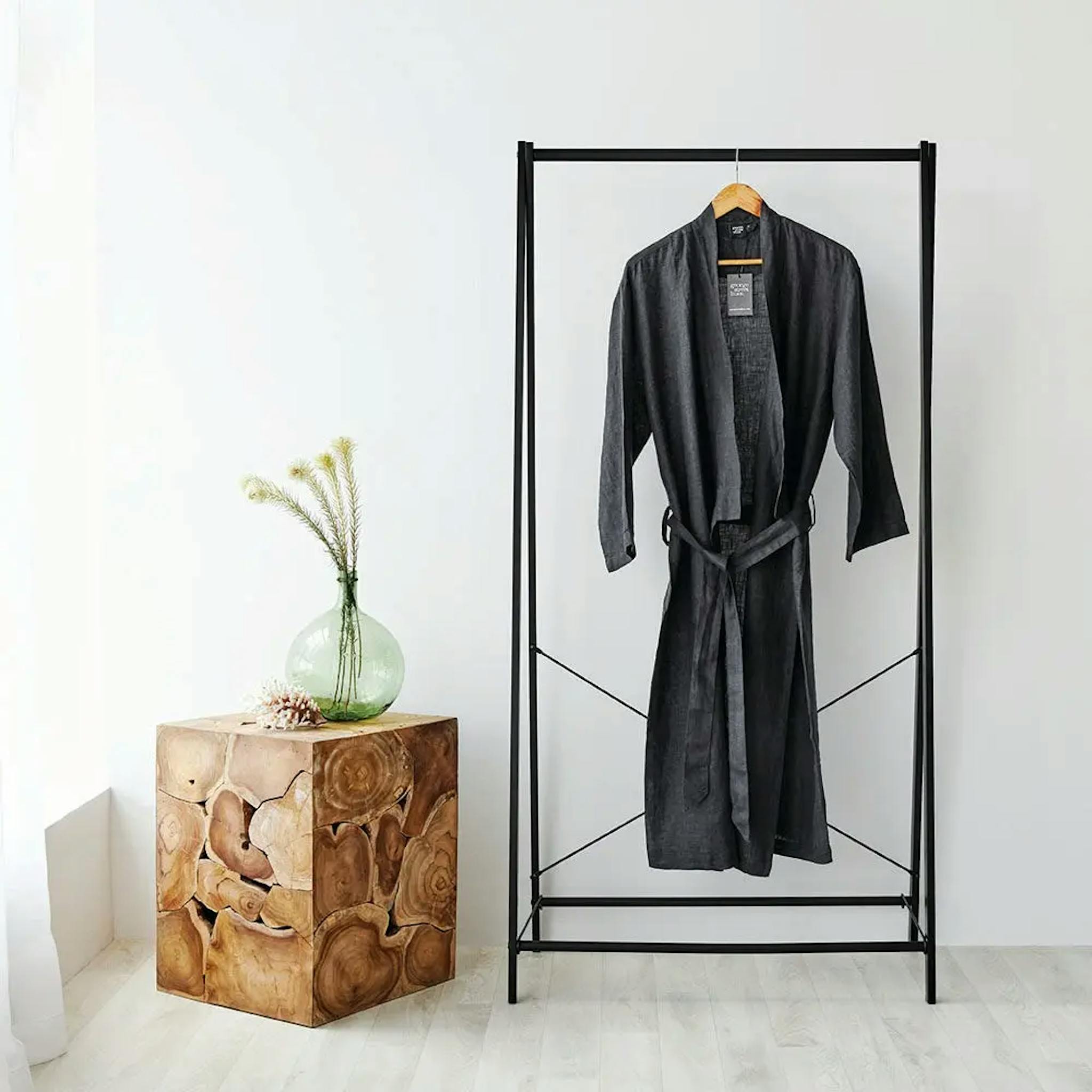 Black-Linen-Robe