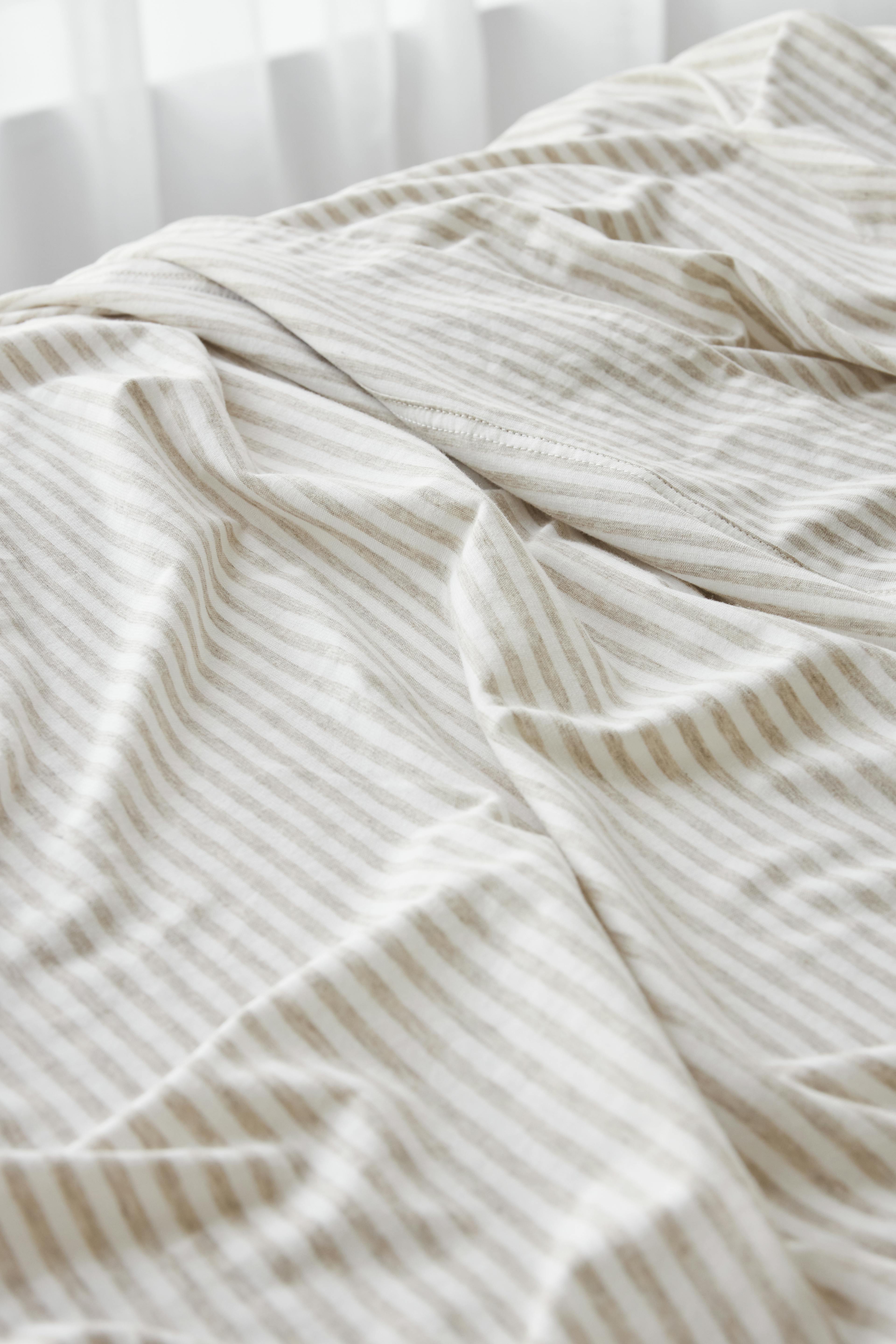 Cotton Jersey Biscuit stripe
