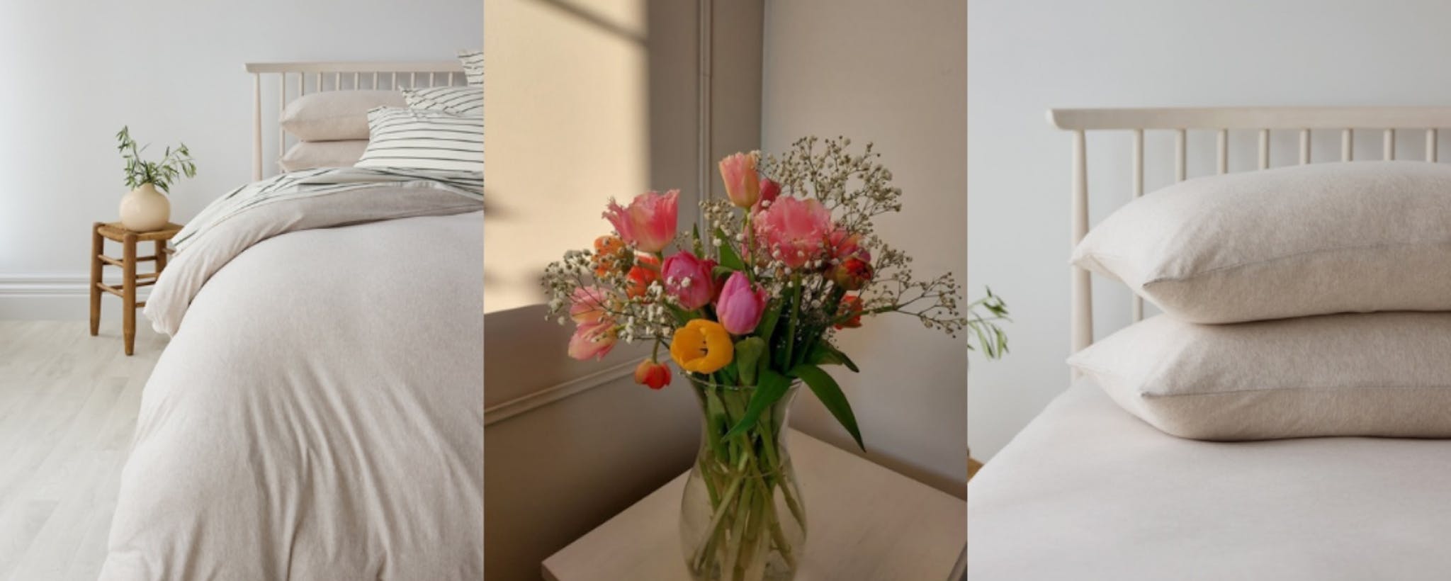 George Street Linen Spring Collage with Florals and Bedlinen